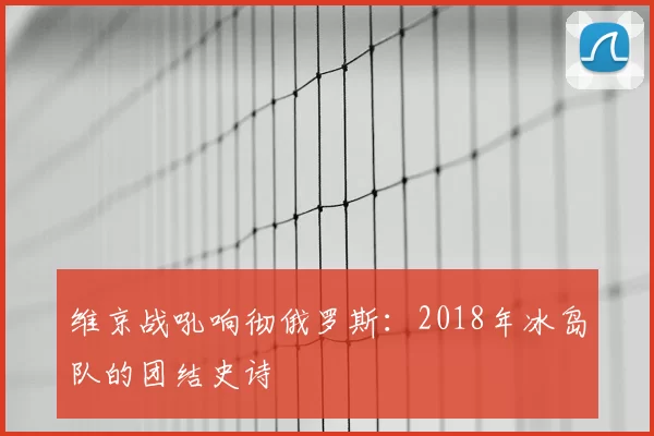 维京战吼响彻俄罗斯：2018年冰岛队的团结史诗