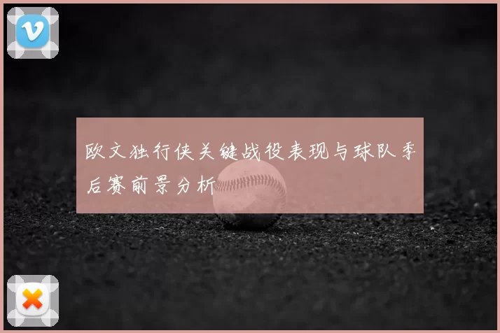 欧文独行侠关键战役表现与球队季后赛前景分析